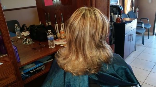 Melody's after.  Beautiful lady!!   Stylist - Dawn Parsons