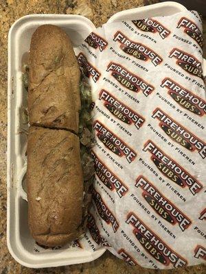 Firehouse Steak and Cheese Sub on wheat