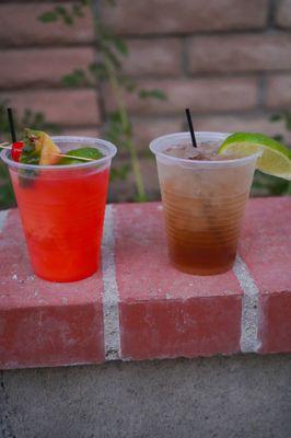 Rum punch- mixed drink