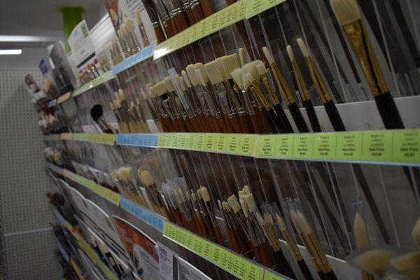 We have hundreds of artist paint brushes in sets and open stock.