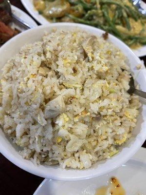 Salted fish fried rice - ok ( cannot tasted the salted fish - I would skip this)