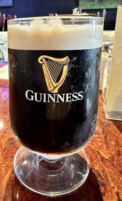 Half a pint of Guinness as it was before noon.