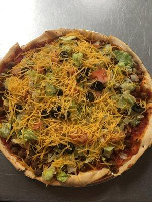 Taco pizza