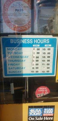 Store Business Hours