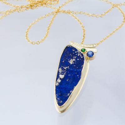 Natural Surface Lapis Pendant