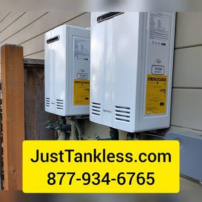 Navien tankless water heater cascaded