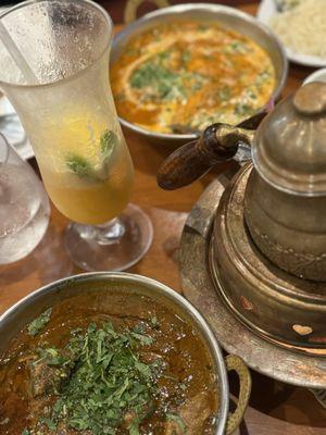 Rogan Josh and Butter Chicken