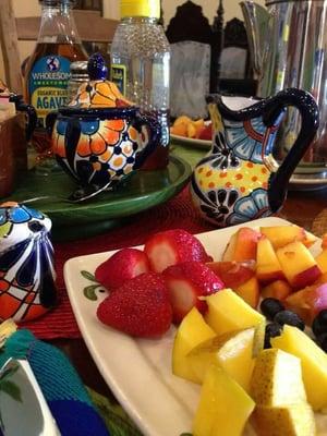 Fresh fruit...a part of every La Hacienda breakfast!