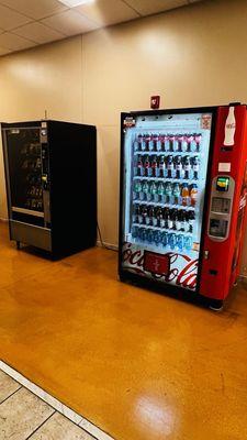 Vending and restrooms for the outlet guests.