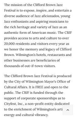 Cityfest -- Clifford Brown Jazz Festival