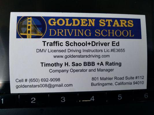 Golden stars driving school