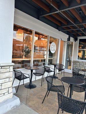 Outside seating