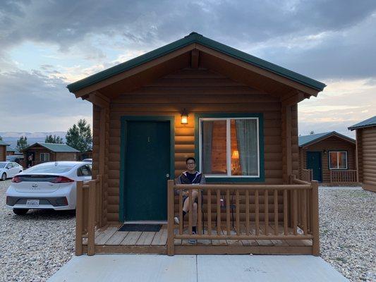 Front entrance of the private cabin