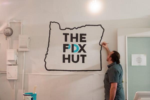 Support local! We're painting a fresh mural at our NE Alberta St. store! We love you, Portland!