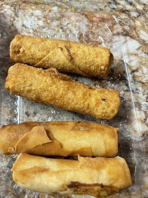 Egg Rolls and Vegetable Spring Rolls