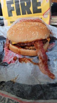 Western Bacon with extra BBQ sauce.