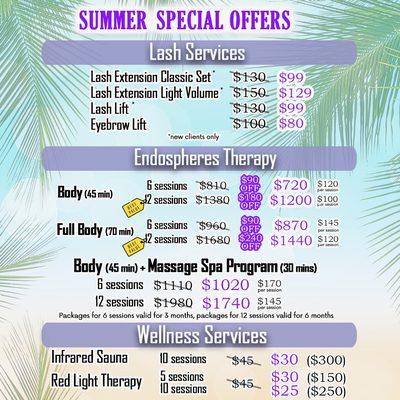 Summer Special Offers!