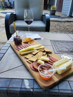 Meat and cheese tray