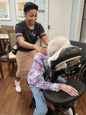 Schedule Geriatrics Chair/Table Massages at your Facility.