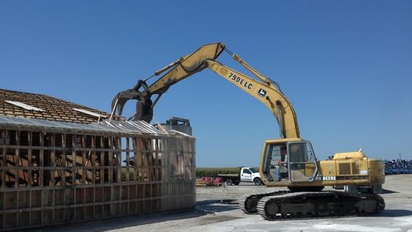 We demolish commercial and residential buildings.