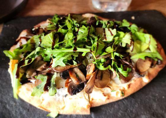 Goat Cheese and Mushroom Flatbread