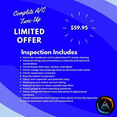 A/C Tune Up Special!!!!!