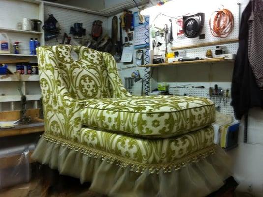 custom chaise!  
Gorgeous