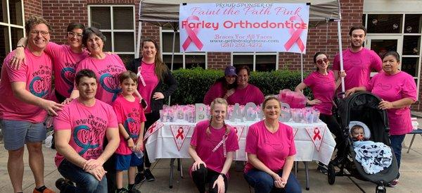 Farley Orthodontics Supports "Paint The Path Pink"