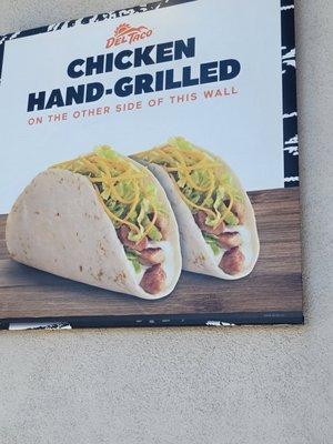 Lets be real the chicken soft tacos dont look like that. The chicken looks like dog meat when you do get it.