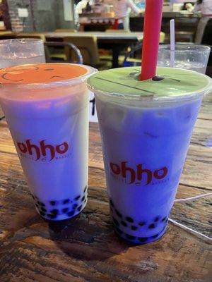 taro and coconut boba