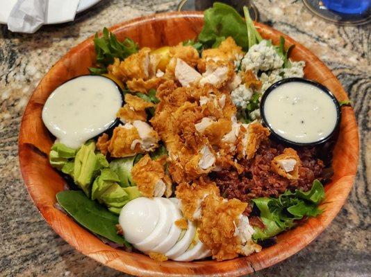 Cobb Salad with Fried Yardbird