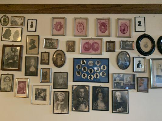 Vintage photos in the drawing room