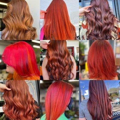 Best of Red Haircolor at Color Lounge.