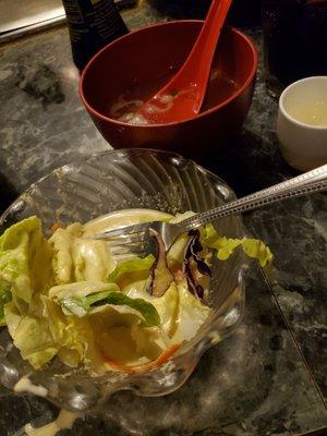 Salad and soup