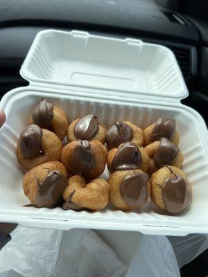 Nutella mini donuts