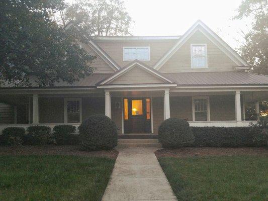 View of the front of the house from 400 E. South Main St.