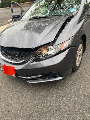 My damaged car