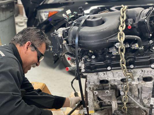 Ricky form INFINITI of South Bay performs complicated engine repairs. Come to us for your repair an maintenance needs.