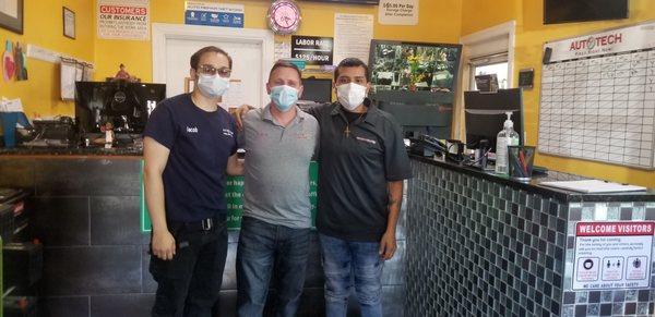 Friendly and knowledgeable staff, Jacob, Robert and Carlos