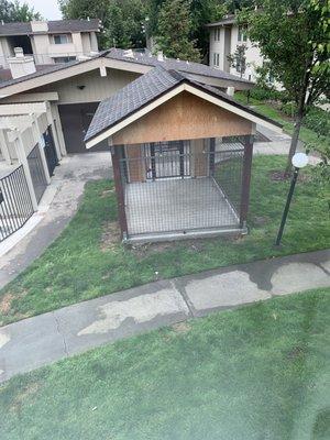 The new mail box enclosure that probably won't be done for another few months.