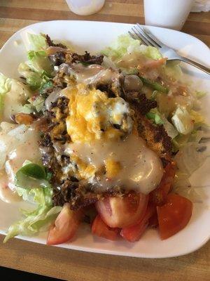 Steak salad w Italian dressing