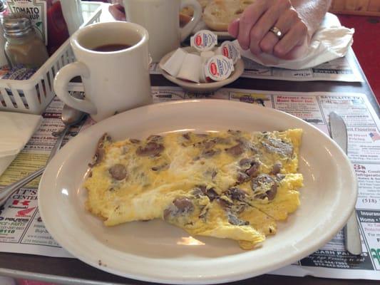 Mushroom omelet. Simple and delicious.