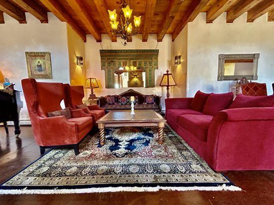 Cozy fireside living room