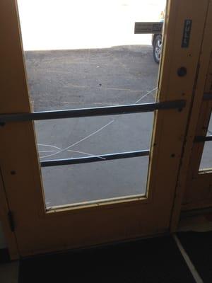 Broken front door