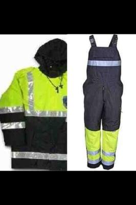 Reflective Rain Coat & Waterproof Overall Bib