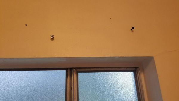 Mystery screws randomly sticking outta walls.