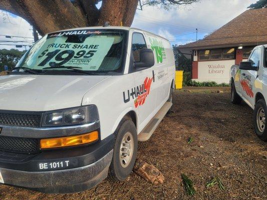 #Grateful cleanest U-Haul Van in North Shore Waialua, HI Hawaiian