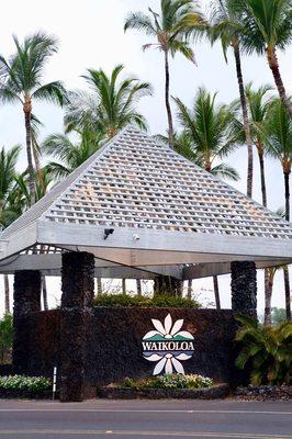 Entering Waikoloa Resort area