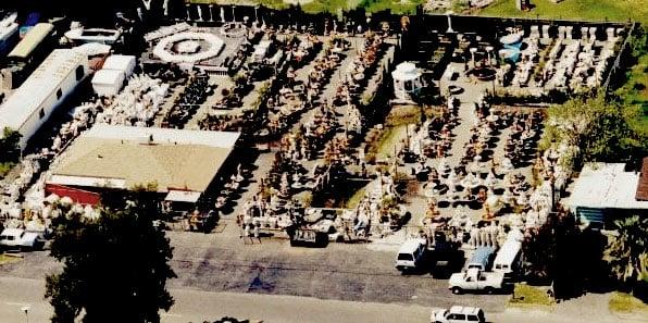 Page's Fountains & Water Gardens aerial view