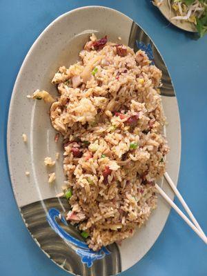 Fried rice with pork and egg